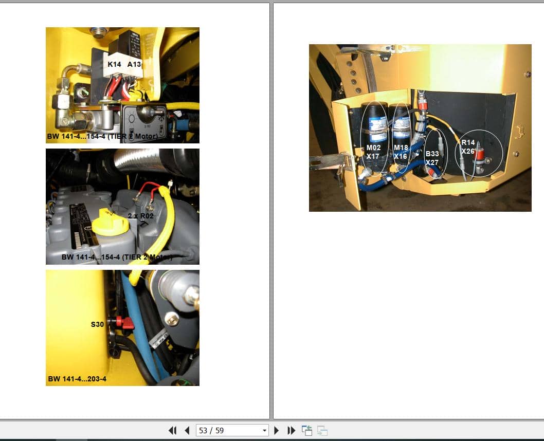 Bomag Tandem Vibratory Rollers BW 205 AD 4 TIER 3 Electrical Hydraulic Schematic (3)