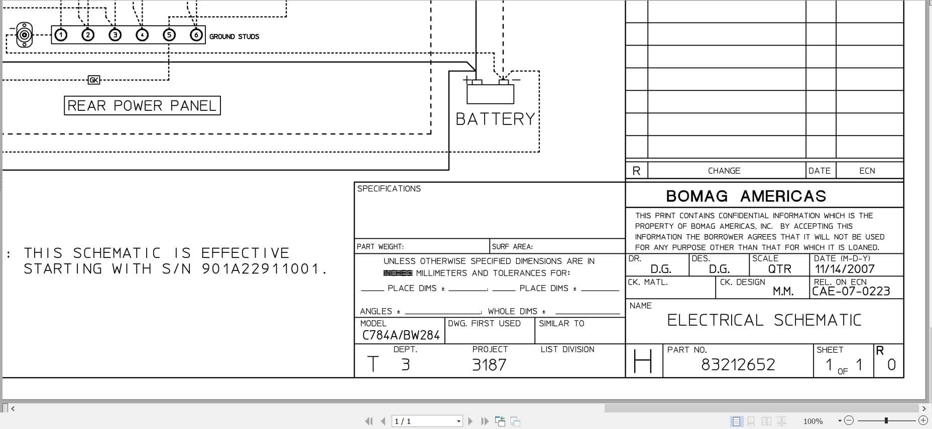 Bomag Tandem Vibratory Rollers BW 284 Electrical Hydraulic Schematic (1)
