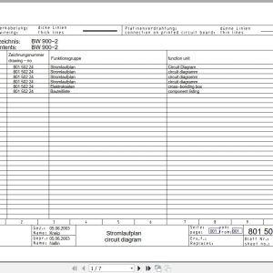 Bomag Tandem Vibratory Rollers BW 900 2 Electrical Hydraulic Schematic (1)