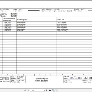 Bomag Tandem Vibratory Rollers BW 900 AD Electrical Hydraulic Schematic (1)