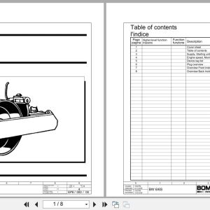 Bomag Towed Vibratory Rollers BW 6 S Electrical Schematic (1)