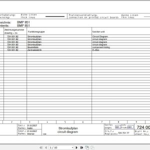 Bomag Trench Compactor BMP 851 Electrical Hydraulic Schematic (1)