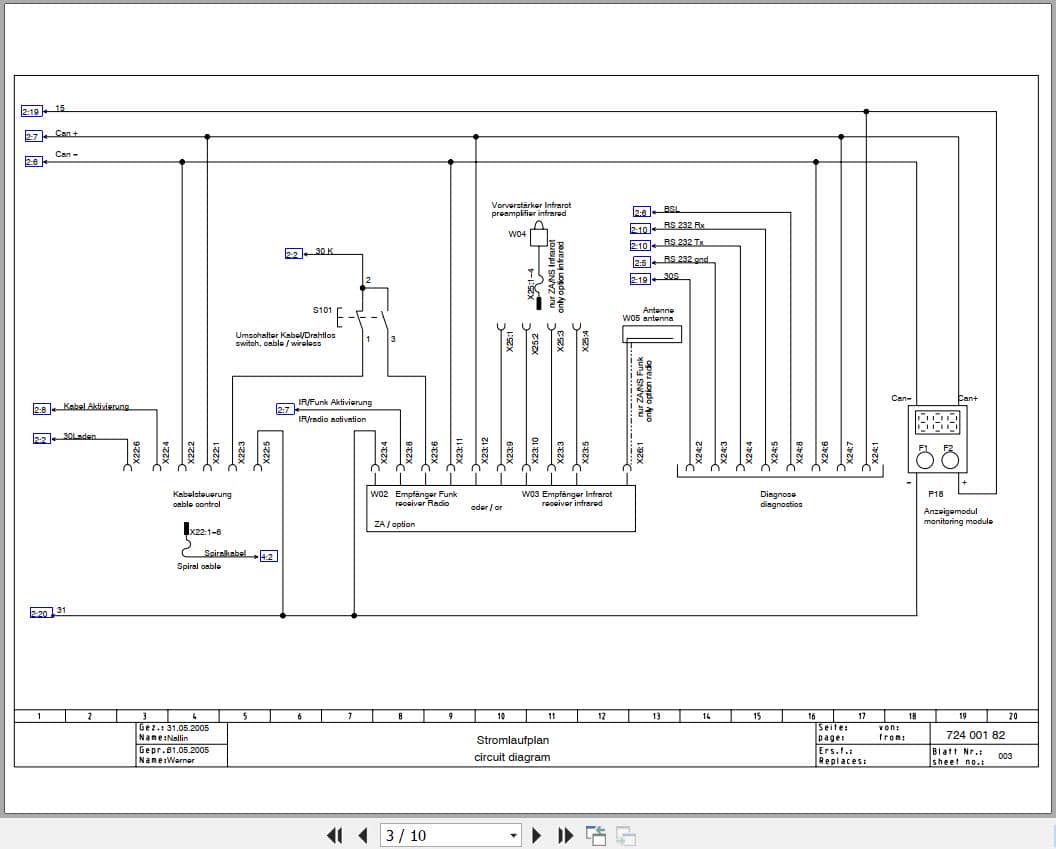 Bomag Trench Compactor BMP 851 Electrical Hydraulic Schematic (2)