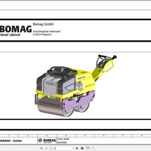 Bomag Walk Behind Double Drum Vibratory Roller BW 65 D Electrical Hydraulic Schematic (1)