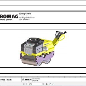 Bomag Walk Behind Double Drum Vibratory Roller BW 65 Electrical Schematic (1)