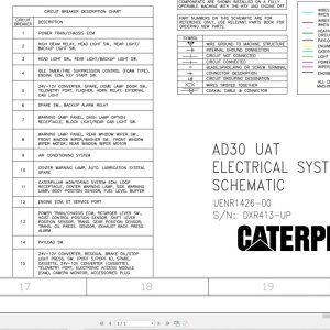 CAT Underground Mining Trucks AD 30 Electrical System Diagram