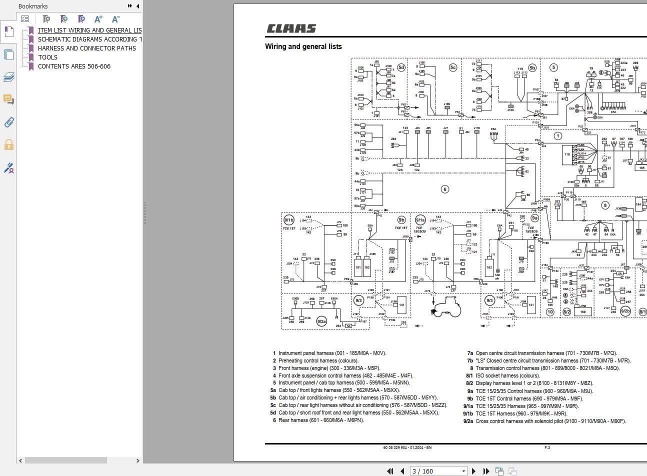 CLAAS ARES 566 546 RX RZ (A06) Assembly Operators Repair Technical Manual (6)
