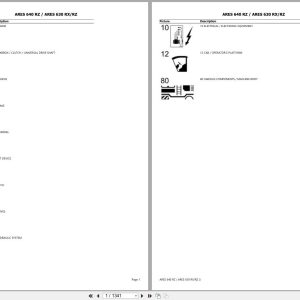 CLAAS ARES 640 RZ ARES 630 RX RZ CT22S0001 CT22S1800 Spare Parts Catalog (1)