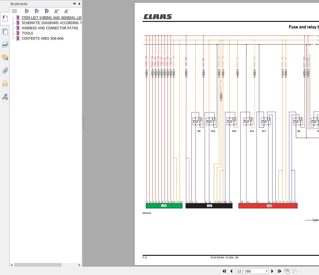 CLAAS ARES 696 616 RZ RC RX (A04) Assembly Operators Repair Technical Manual (4)