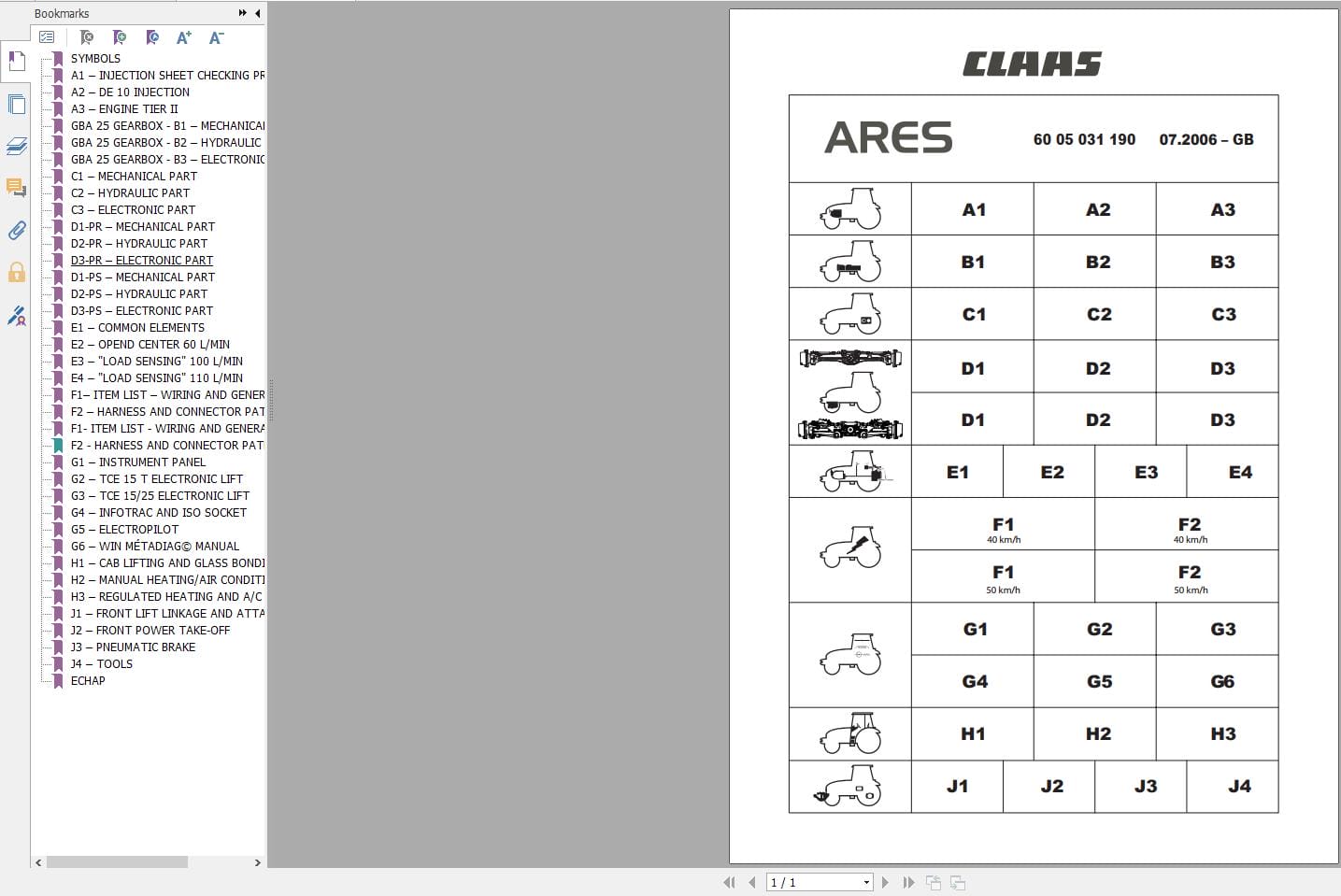 CLAAS ARES 697 617 ATZ (A03) Assembly Operators Repair Technical Manual (3)