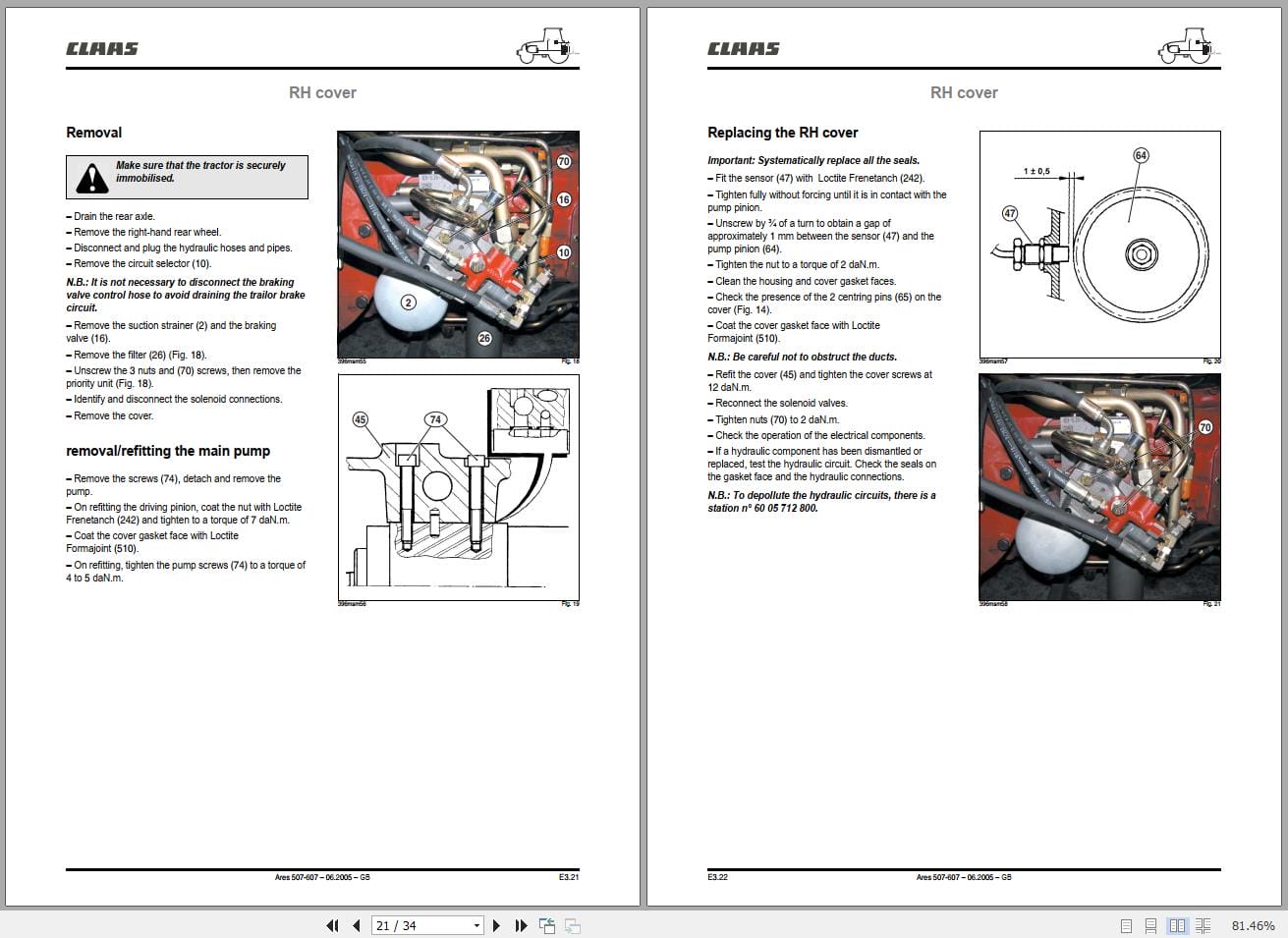CLAAS ARES 697 617 ATZ (A03) Assembly Operators Repair Technical Manual (5)