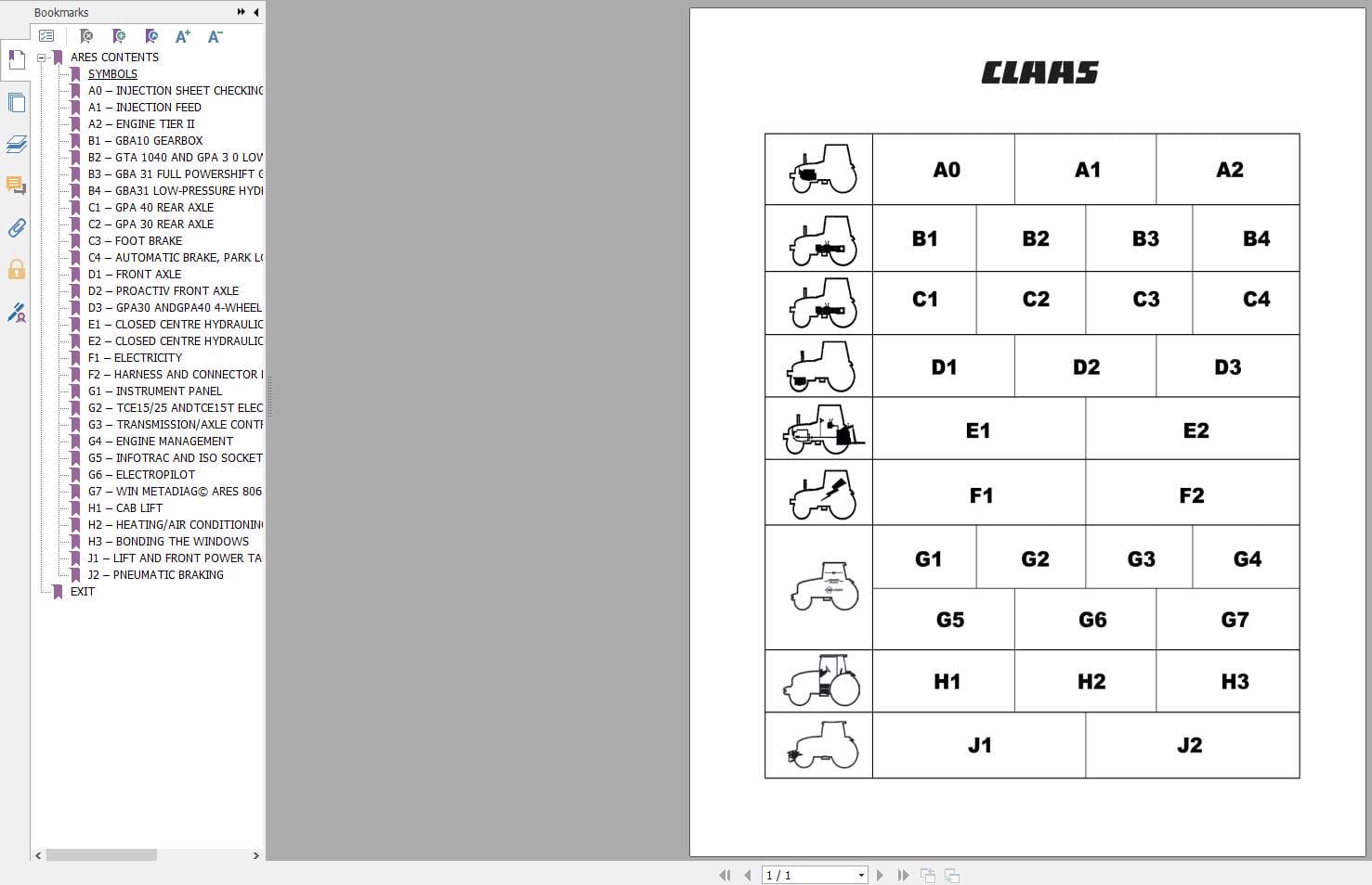 CLAAS ARES 836 816 RZ (A02) Assembly Operators Repair Technical Manual (1)