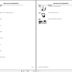 CLAAS ARES 836 816 RZ QUADRISHIFT CT4421300 CT4429999 Spare Parts Catalog (1)