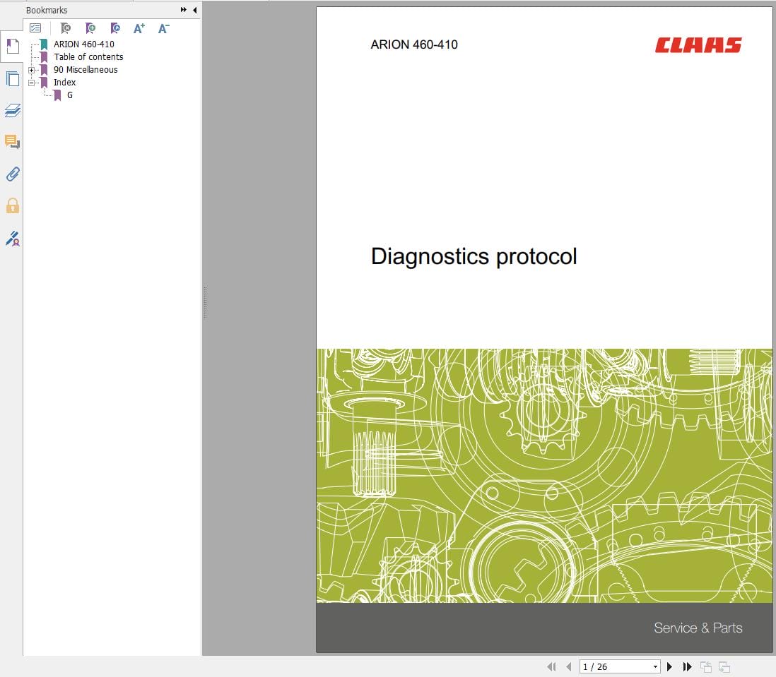 CLAAS ARION 420 410 (A32) Assembly Operators Repair Technical Manual (1)