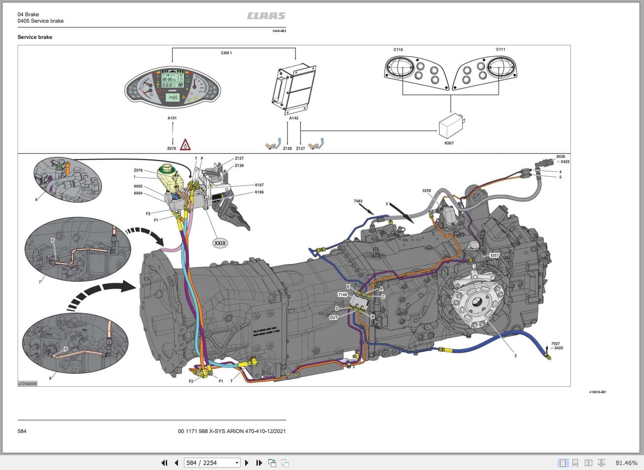 CLAAS ARION 420 410 Stage V (A72) Assembly Operators Repair Technical Manual (2)