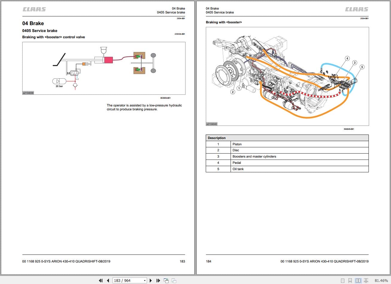 CLAAS ARION 430 410 (A21) Assembly Operators Repair Technical Manual (2)