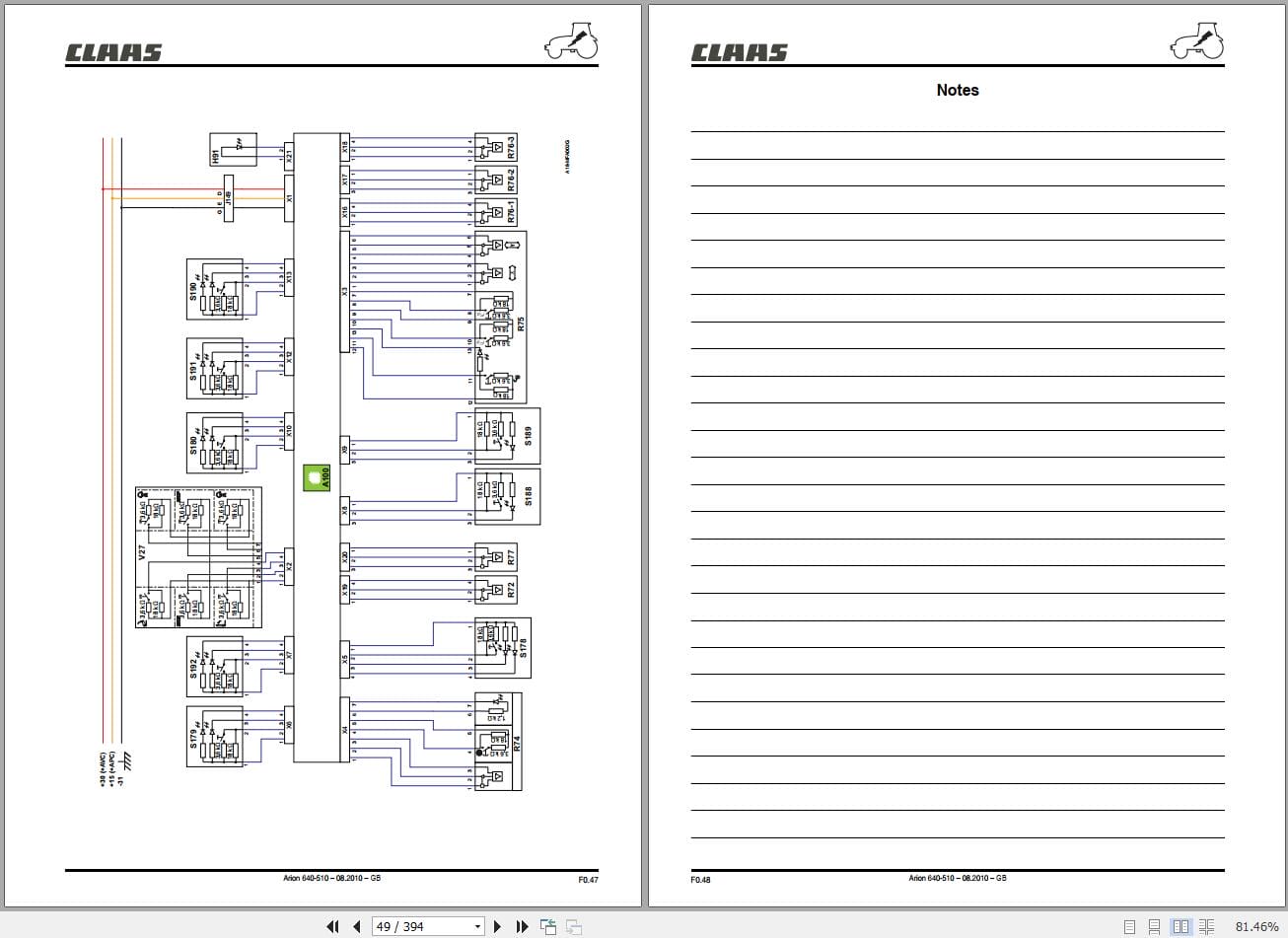 CLAAS ARION 540 510 (A18) Assembly Operators Repair Technical Manual (4)
