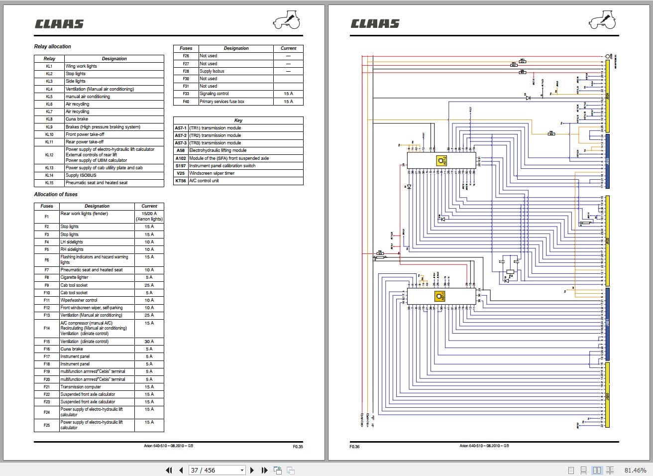 CLAAS ARION 640 630 620 610 600 (A19) Assembly Operators Repair Technical Manual (4)