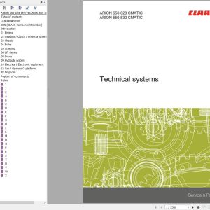 CLAAS ARION 650 620 CMATIC (A37) Assembly Operators Repair Technical Manual (1)