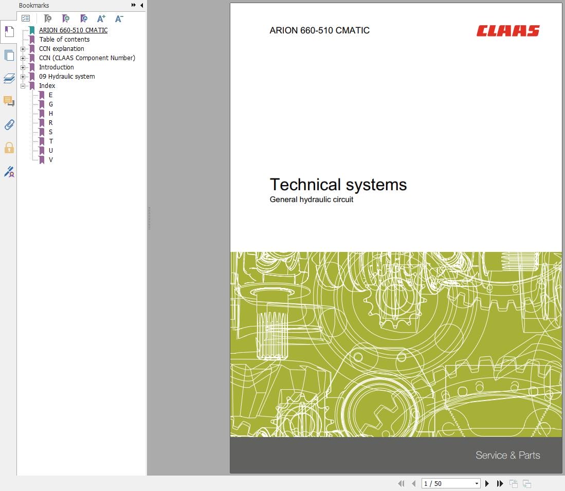 CLAAS ARION 660 610 CMATIC Stage V (A97) Assembly Operators Repair Technical Manual (1)