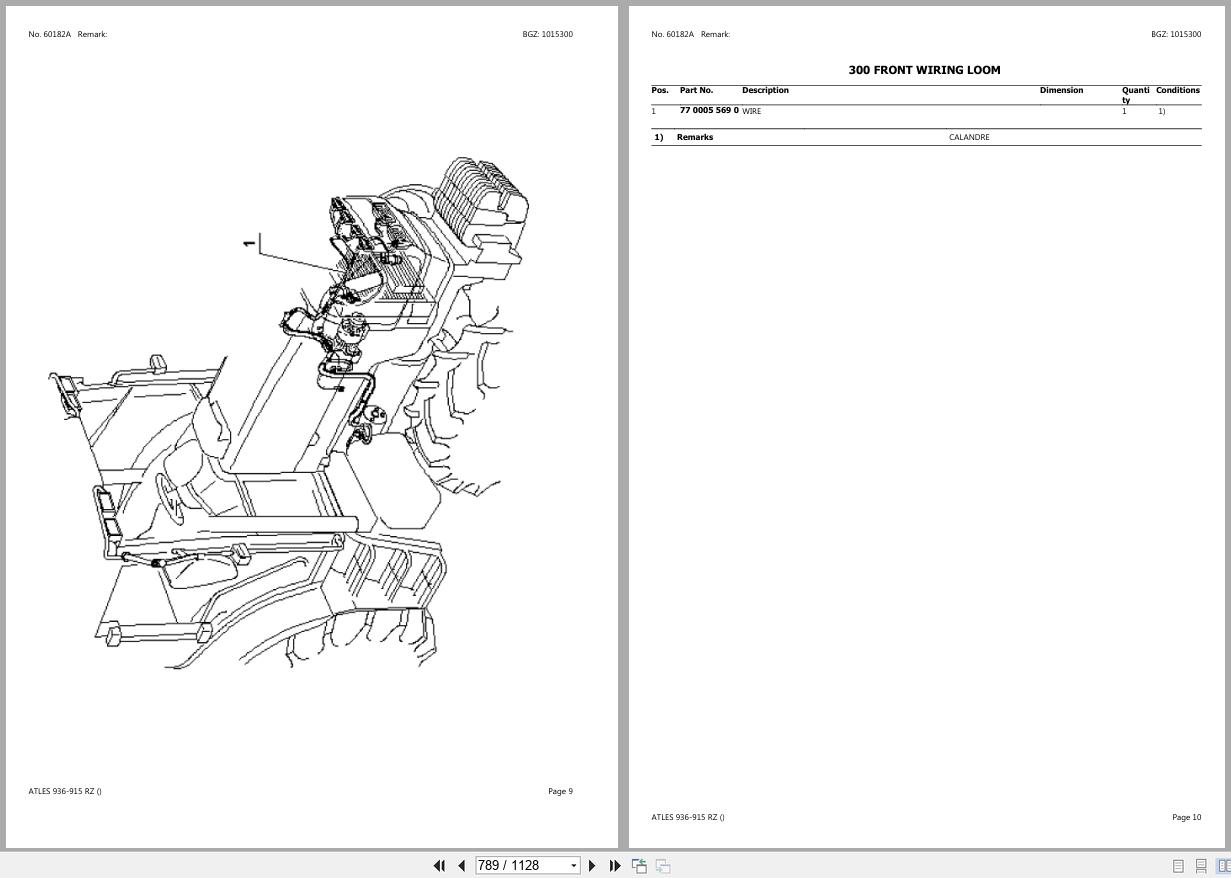 CLAAS ATLES 936 915 RZ CT4530001 CT4530999 Spare Parts Catalog (2)