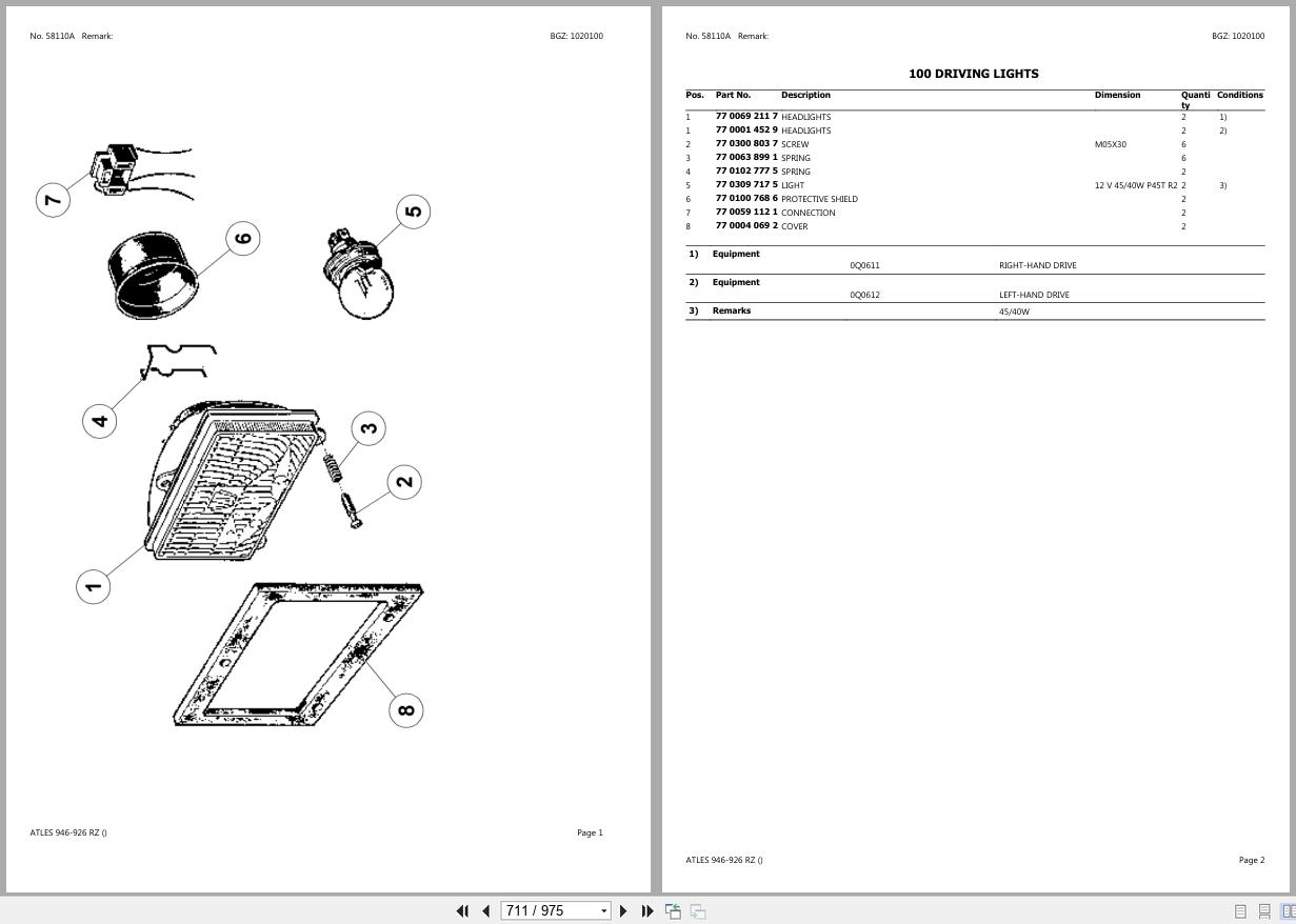 CLAAS ATLES 946 926 RZ CT4550005 CT4550019 Spare Parts Catalog (2)