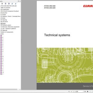CLAAS ATOS 350 330 (A79) Assembly Operators Repair Technical Manual (1)