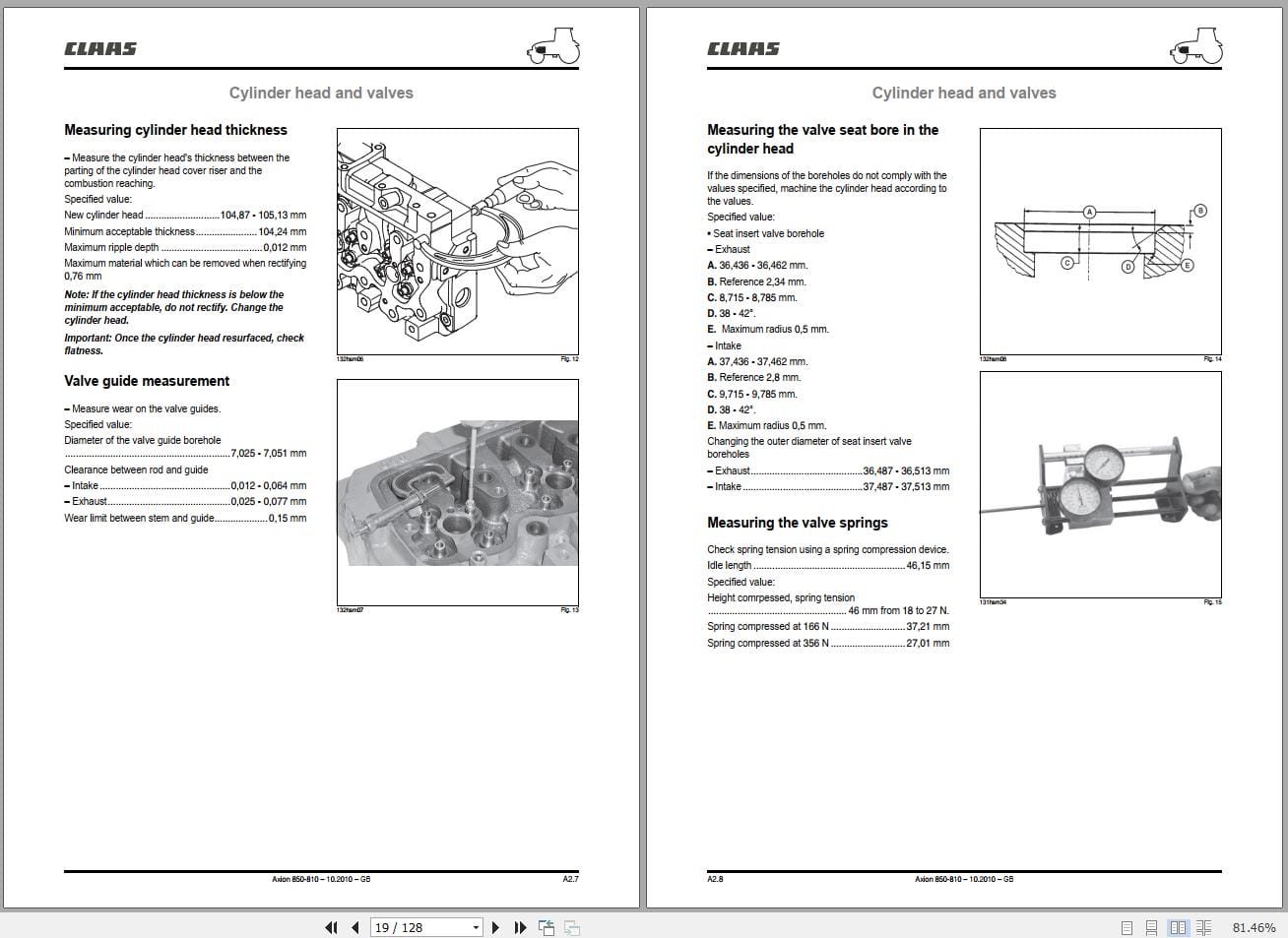 CLAAS AXION 840 810 CMATIC (A31) Assembly Operators Repair Technical Manual (3)