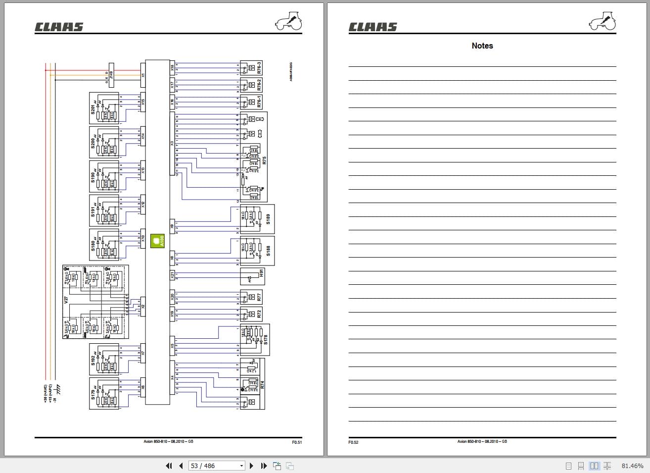 CLAAS AXION 850 810 HEXASHIFT (A30) Assembly Operators Repair Technical Manual (4)