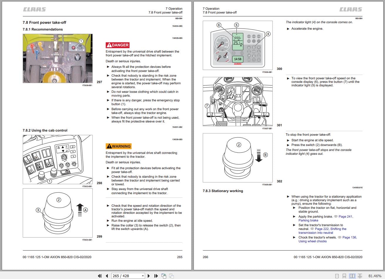 CLAAS AXION 850 820 NRC (B02) Assembly Operators Technical Manual (5)