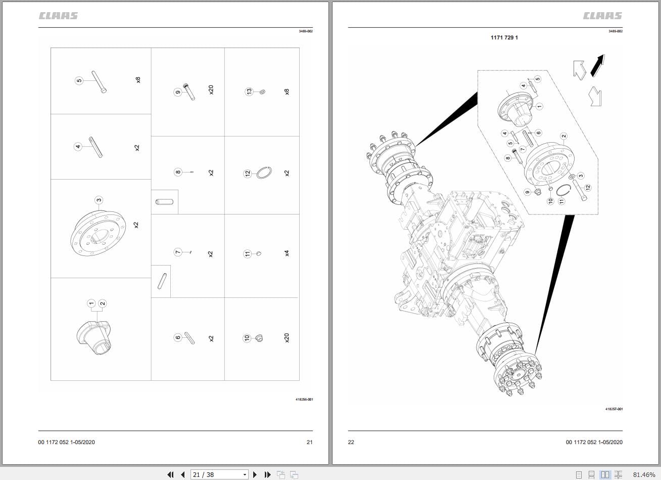 CLAAS AXION 850 820 NRC (B02) Assembly Operators Technical Manual (6)