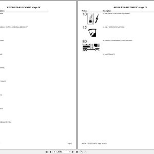 CLAAS AXION 870 810 CMATIC stage IV A4100020 A4199999 Spare Parts Catalog (1)