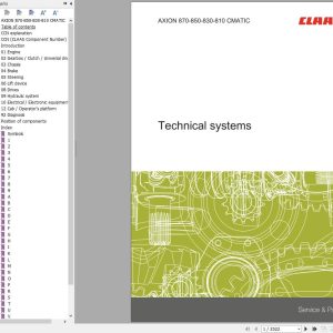 CLAAS AXION 880 810 (A61) Assembly Operators Repair Technical Manual (1)