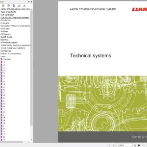 CLAAS AXION 880 810 CMATIC Stage V (A51) Assembly Operators Repair Technical Manual (1)
