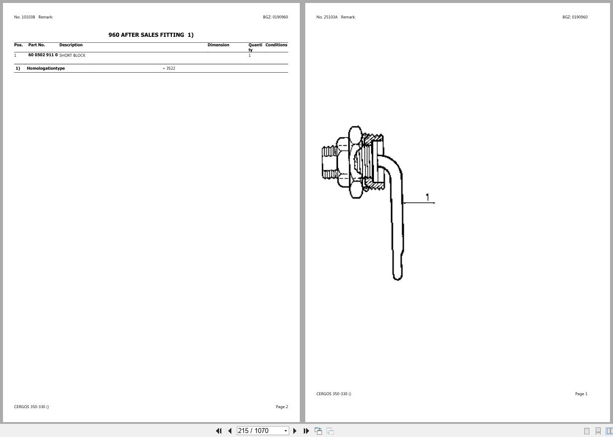 CLAAS CERGOS 350 330 CT22G0050 CT22G0659 Spare Parts Catalog (2)