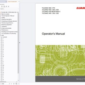 CLAAS Combine TUCANO 430 420 (838) Operators Manual