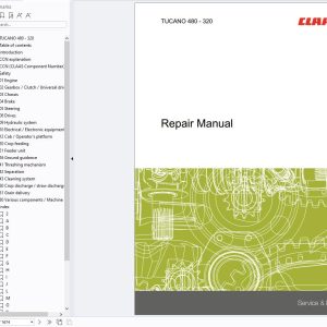 CLAAS Combine TUCANO 430 420 (838) Repair Manual