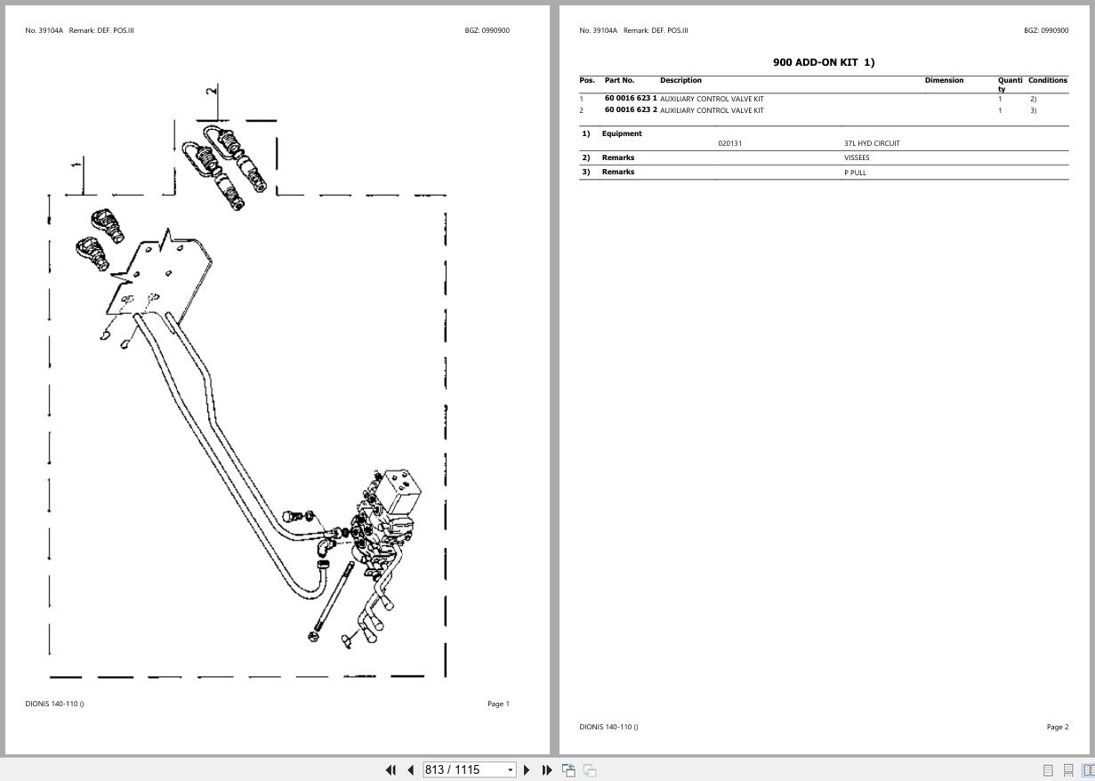 CLAAS DIONIS 140 110 CT37D3000 CT37d5999 Spare Parts Catalog (2)