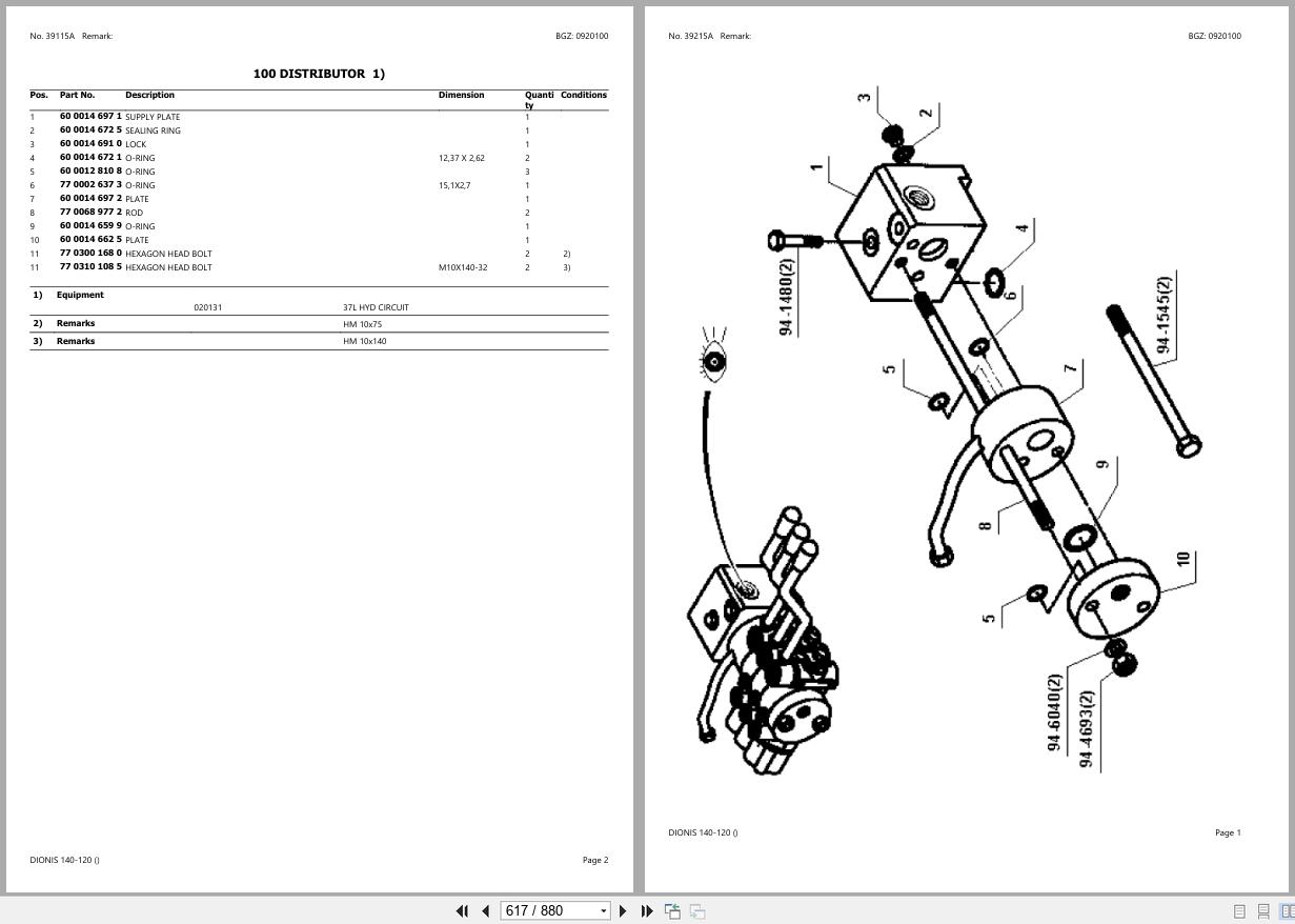 CLAAS DIONIS 140 120 CT85D6000 CT85D9999 Spare Parts Catalog (2)