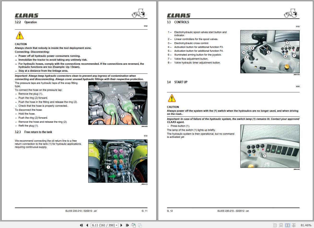 CLAAS ELIOS 200 (A28) Assembly Operators Repair Technical Manual (4)