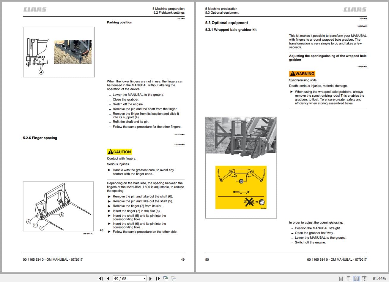 CLAAS FRAME (B95) Assembly Operators Technical Manual (4)