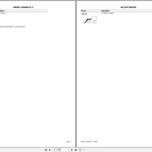 CLAAS FRONT LOADER FL C B9000011 B9099999 Spare Parts Catalog (1)