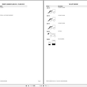 CLAAS FRONT LOADER FL250 40 + FL250 40 C B92 B9200001 B9299999 Spare Parts Catalog (1)