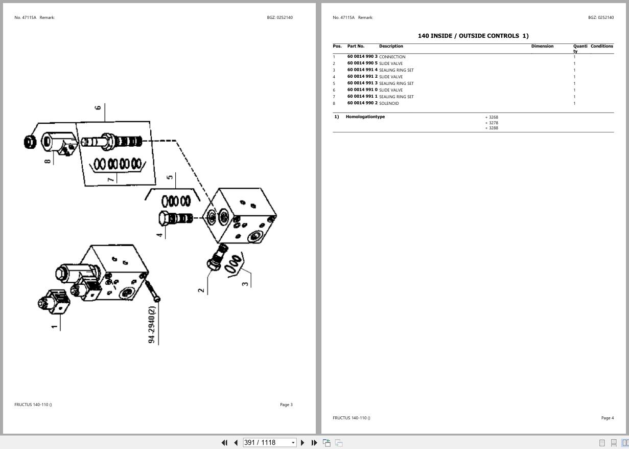 CLAAS FRUCTUS 140 110 CT88D3000 CT88D5999 Spare Parts Catalog (2)