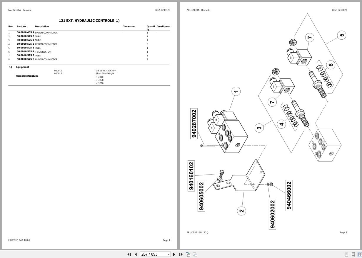 CLAAS FRUCTUS 140 120 CT66D6000 CT66D9999 Spare Parts Catalog (2)