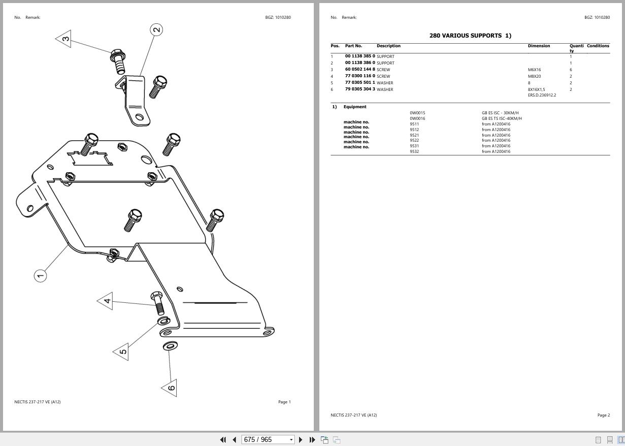 CLAAS NECTIS 237 217 VE A12 A1200100 A1299999 Spare Parts Catalog (2)