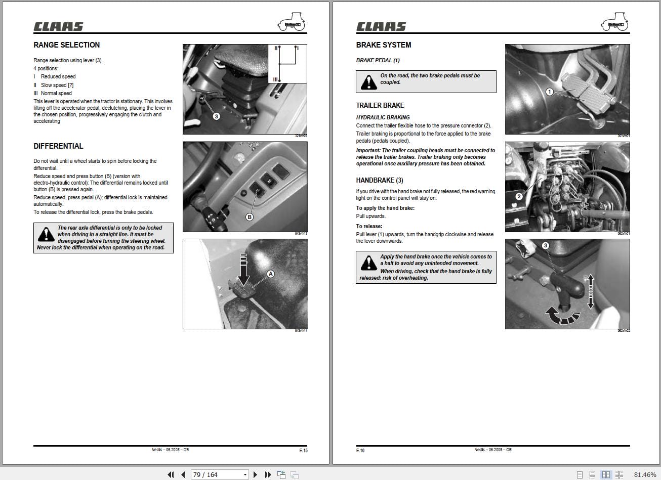 CLAAS NECTIS 267 217 VL 2WD 4WD (A13) Assembly Operators Technical Manual (4)