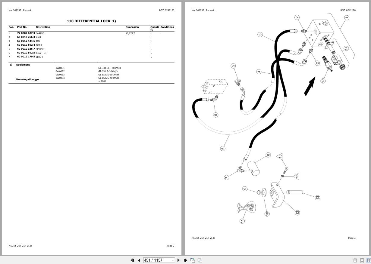CLAAS NECTIS 267 217 VL CT9610000 CT9619999 Spare Parts Catalog (2)