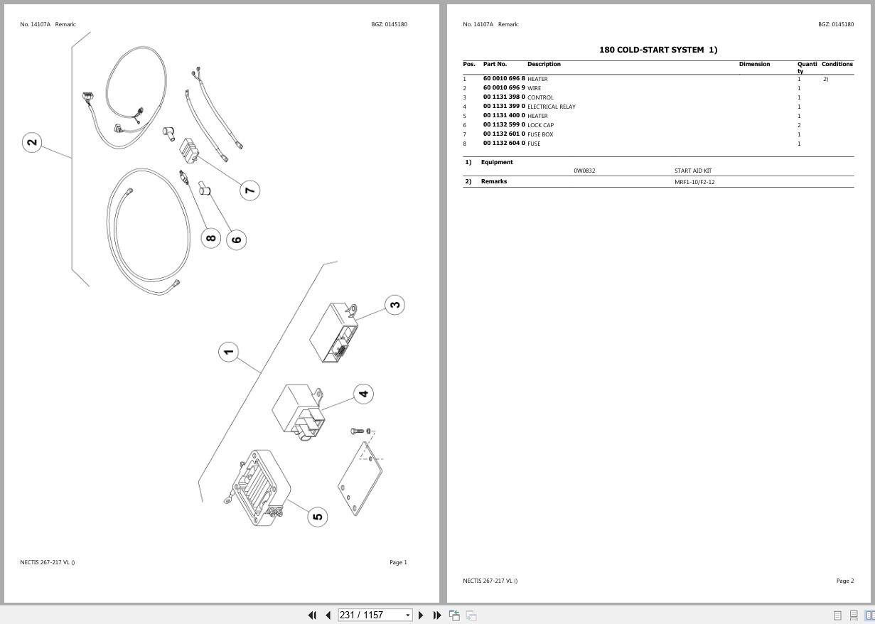 CLAAS NECTIS 267 217 VL CT9680000 CT9689999 Spare Parts Catalog (2)
