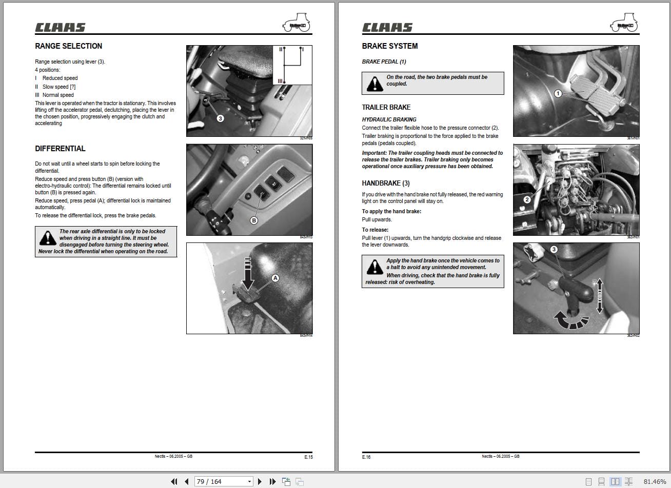 CLAAS NECTIS 267 227 F 2WD 4WD (A14) Assembly Operators Technical Manual (5)